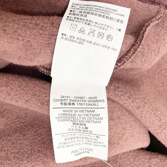NWT Arc’teryx Covert Sweater Activewear Mauve Inertia Heather Womens Size XL NEW - Picture 15 of 16
